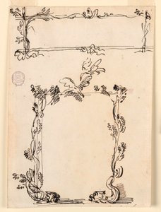 Due schizzi per cartigli da Carlo Marchionni